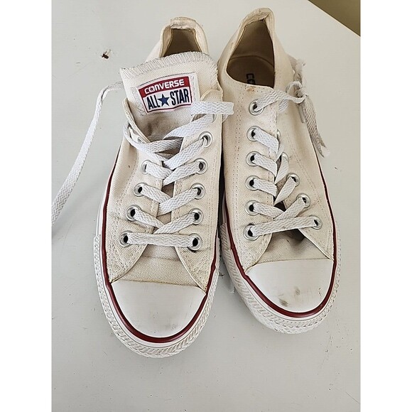 Converse Chuck Taylor All Star White Low Top Sneaker in Women's Size 7 Mens Sz 5 - Picture 12 of 16